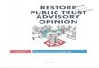 Restore Public Trust Advisory Opinion With Exhibits and Documents