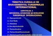 TEMTEMATICA CURSULUI DE MANAGEMENTUL TURISMULUI INTERNATIONALATICA Ti Master 2010-2011