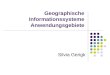 Geographische Informationssysteme Anwendungsgebiete Silvia Gerigk