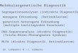 Molekulargenetische Diagnostik  Segregationsanalysen (indirekte Diagnostik)  monogene Erkrankung (Retinoblastom)  genetisch heterogene Erkrankung (multiple
