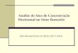 Análise de Atos de Concentração Horizontal no Setor Bancário João Manoel Pinho de Mello (PUC-RIO)