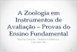 A Zoologia em Instrumentos de Avaliação – Provas do Ensino Fundamental Marília Duarte, Tabata Caldeira e Tamires Ito