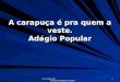 Www.4tons.com Pr. Marcelo Augusto de Carvalho 1 A carapuça é pra quem a veste. Adágio Popular
