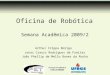 Oficina de Robótica Semana Acadêmica 2009/2 Arthur Crippa Búrigo Jonas Crauss Rodrigues de Freitas João Phellip de Mello Bones da Rocha
