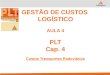GESTÃO DE CUSTOS LOGÍSTICO AULA 4 PLT Cap. 4 Custos Transportes Rodoviários