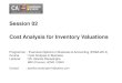 Cost Analysis for Inventory Valuations
