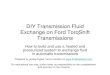 DIY Transmission Fluid Exchange Rig