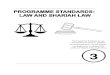 Program Standards_Law and Shariah Law