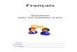French Oral Questions