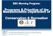 5-10-16 Morning Program - Programs and Priorities of the Massachusetts Department of Conservation and Recreation