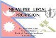 Nepalese Legal Provision