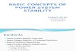 Basic Concepts of Power System Stability
