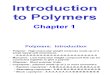 Chapter 1 Intro Polymers