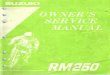15576514-Suzuki Rm250 Service Manual Repair 1995 Rm 250