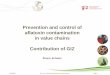 Prevention and control of aflatoxin contamination in value chains