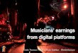 Musicians’ earnings from digital platforms