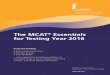 MCAT Essentials 2016 - Final