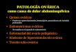Patologa ovarica
