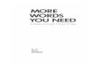 More Words You Need - B. Rudzka; J. Channell; Y. Putseys; P. Ost