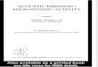 Acoustic Emission-Microseismic Activity