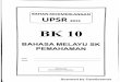 Ujian Percubaan UPSR 2015 - Terengganu - BM Pemahaman - OTI 3 - BK10