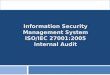 ISO 27001-2005 Internal Audit Course