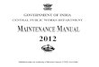 CPWD Maintenance Manual 2012