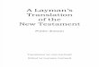 A Layman's Translation of the New Testament