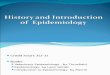 History of Epidemiology