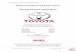 Risk Management Report Toyota