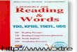 (Toefl) A Resource for Reading and Words