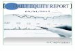 Daily Equity Report 09-01-2015