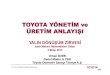 Toyota Yönetim ve Üretim Anlayışı