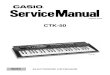 Casio CTK50 Service Manual