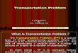 Introduction to Transportation Problem