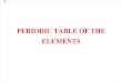 Chemistry Lecture - Periodic Table of the Elements