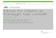 How to Claim a Foreign Tax Credit