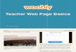 Weebly Teacher Page Basics