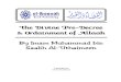 Sh. Muḥammad Ibn Ṣāliḥ Al-‘Uthaymīn - Divine Pre-Decree & Ordainment of Allāh