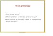 Cours 7 - Pricing Strategy