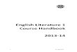 English Literature 1 Handbook 2013-14