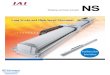 IAI NS Rotating Nut Linear Actuator Specsheet