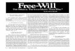 1991 Issue 6 - Free Will: The Biblical Truth of Man's "Free-Will" - Counsel of Chalcedon