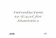 Introduction to Excel for Statistics