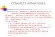 Concret Admixtures