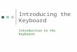 Introduction Keyboard Scheme of All Lessons Pp