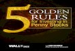 5 golden rules for Penny Stocks