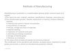 Methods Manufacturing