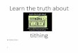 Learn the Truth About Tithing