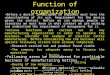 Functions of Org